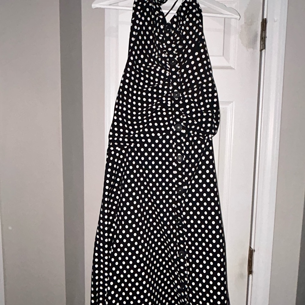 Polka Dot Halter Dress